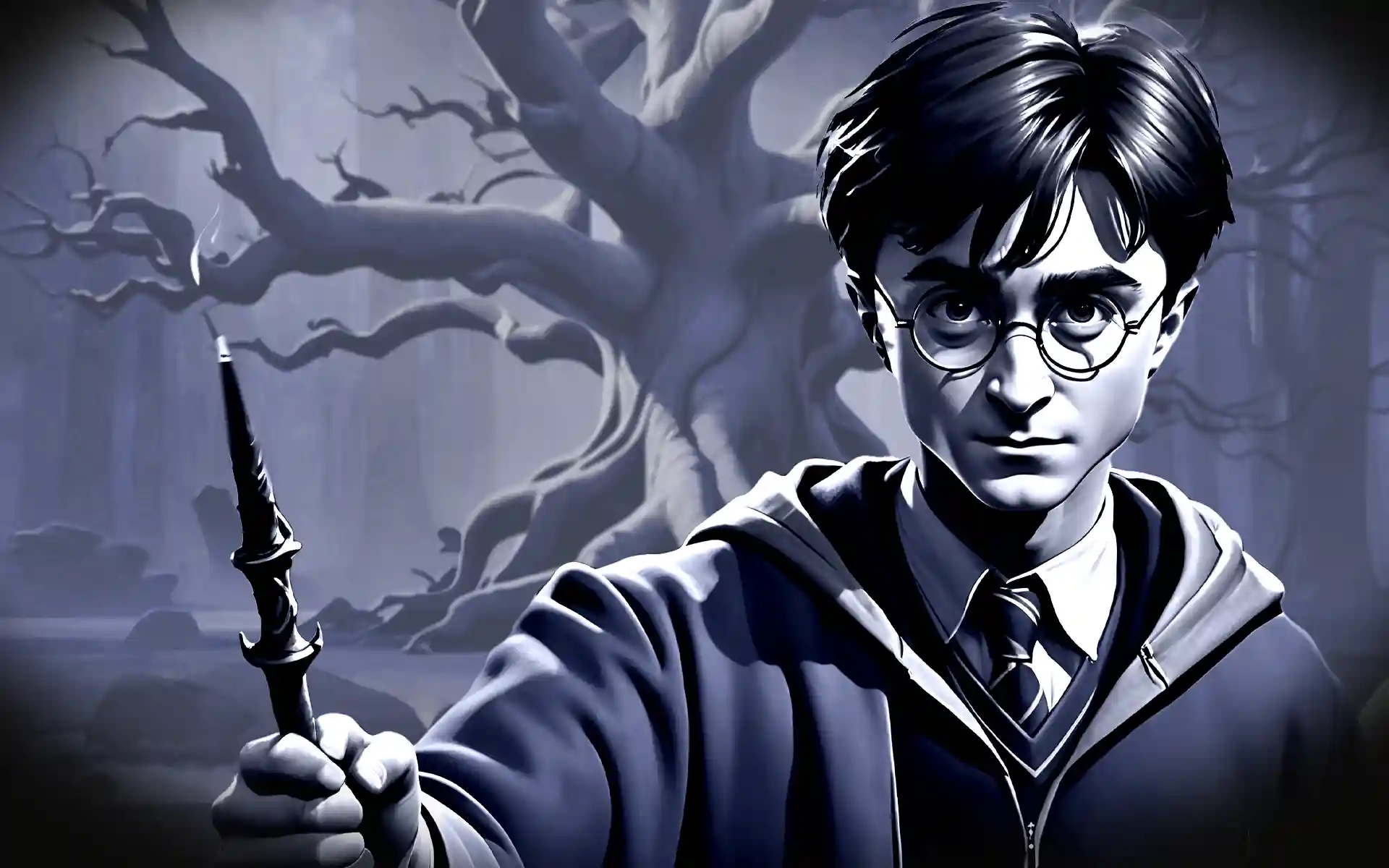 Harry Potter realizando magia en ecape room