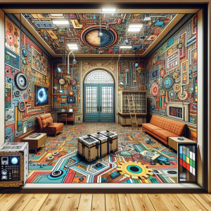 Jugadores en una sala de escape en Málaga interactuando con objetos virtuales y sistemas interactivos gracias a la incorporación de tecnología avanzada.
